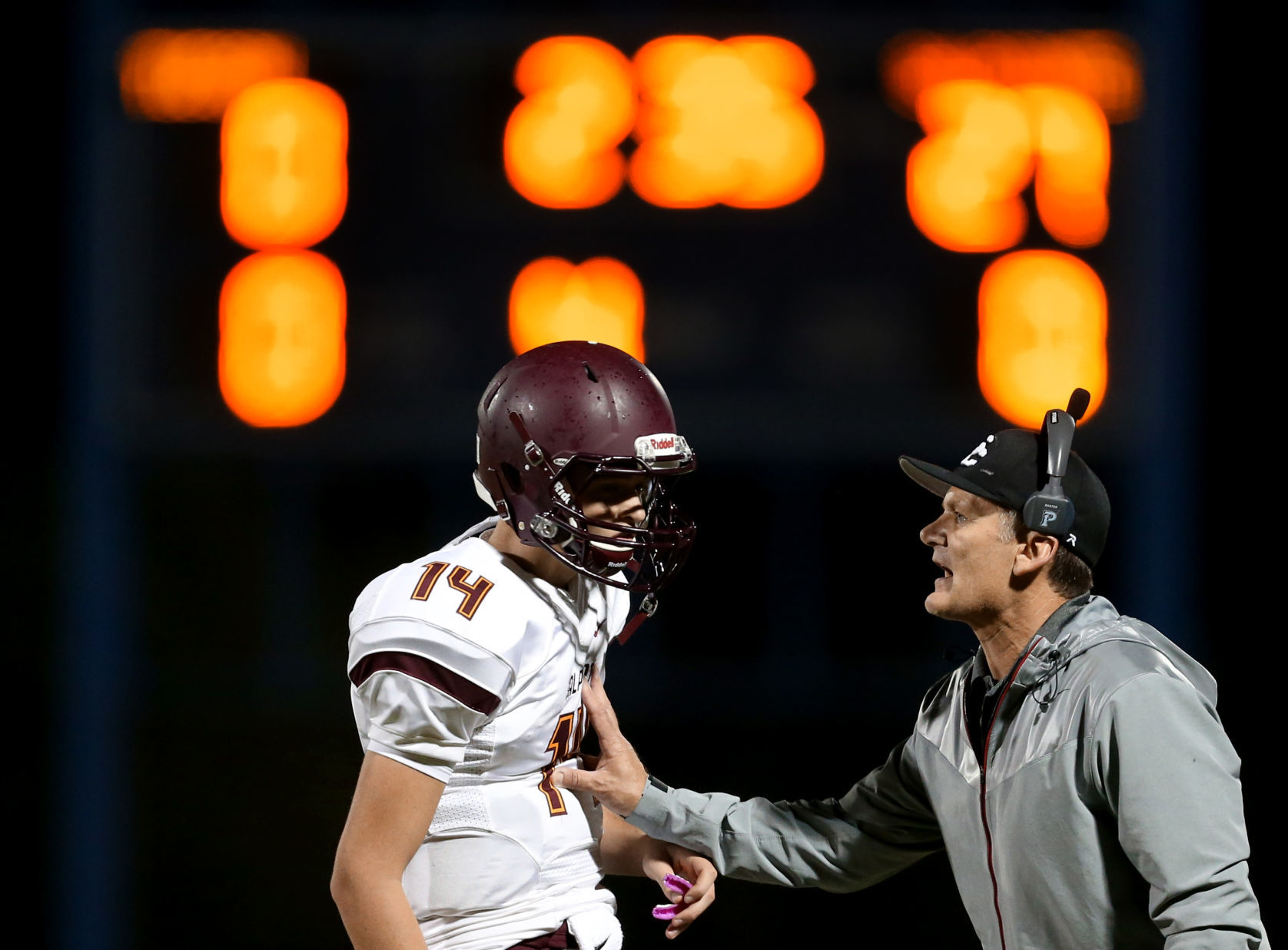 Sapolinte HS football coach Dennis Bene